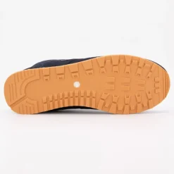 ELLESSE Baskets basses à lacets bi matière effet daim et similicuir lisse Homme BLEU FONCE New