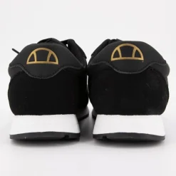 ELLESSE Baskets basses à lacets bi matière effet daim et similicuir lisse Homme NOIR Sale