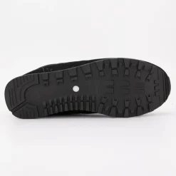 ELLESSE Baskets basses à lacets bi matière effet daim et similicuir lisse Homme NOIR Sale