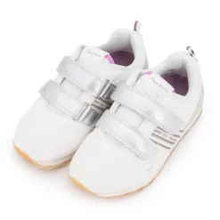 PEPE JEANS Baskets basses à scratch argent semelle crantée Dublin Enfant BLANC New