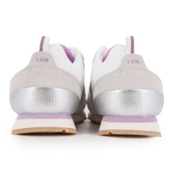 PEPE JEANS Baskets basses à scratch argent semelle crantée Dublin Enfant BLANC New