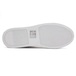 LES TROPEZIENNES PAR M.BELARBI Baskets basses cuir lisse Linda blanc Femme BLANC ECRU Sale