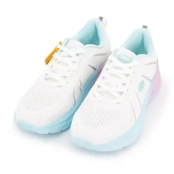 DOCKERS BY GERLI Baskets basses de sport en tissu logo argenté Femme BLANC Discount