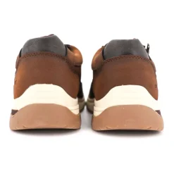 ROMIKA Baskets basses en tissu semelle blanche Homme MARRON Best