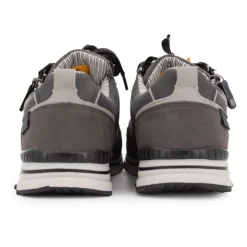 DOCKERS BY GERLI Baskets basses en toile avec fermeture éclair tissu chiné Homme GRIS Outlet