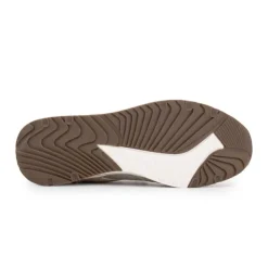 DOCKERS BY GERLI Baskets basses en toile avec fermeture éclair tissu chiné Homme BEIGE Hot