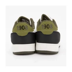 LEE COOPER Baskets basses semelle épaisse lacets avec vagues Enfant KAKI New