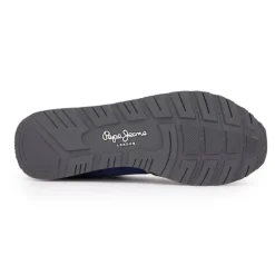 PEPE JEANS Baskets basses suédine mud bro à lacets Homme BLEU FONCE Sale