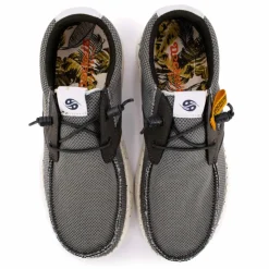 DOCKERS BY GERLI Baskets bateau en toile Homme GRIS Clearance