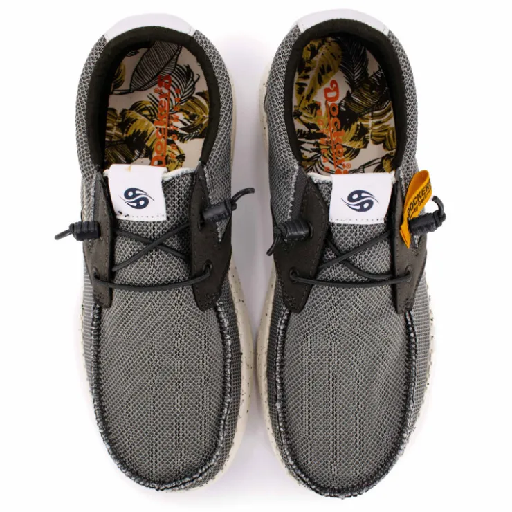 DOCKERS BY GERLI Baskets bateau en toile Homme GRIS Clearance