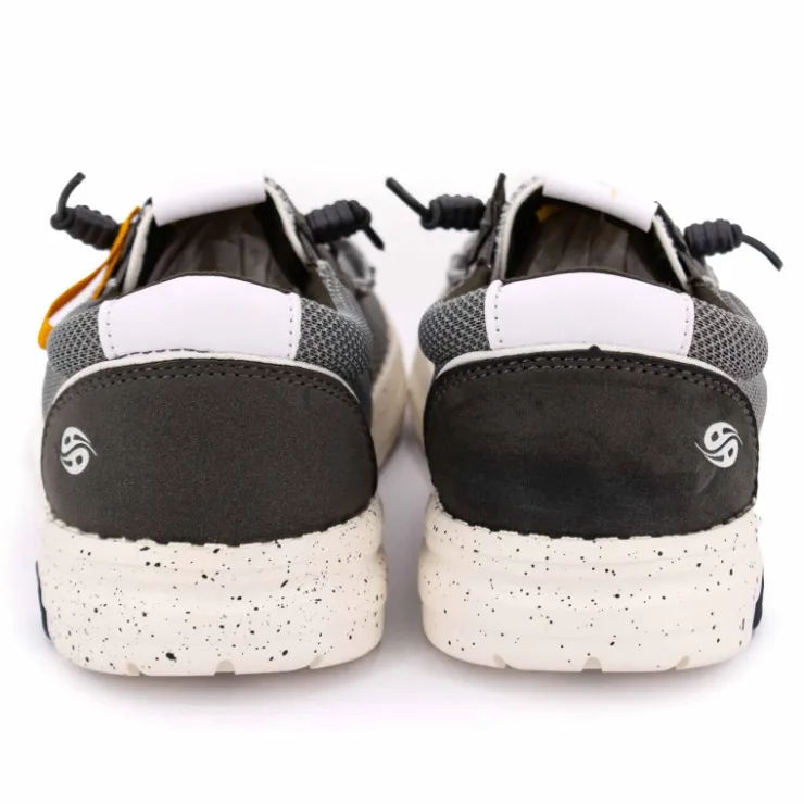 DOCKERS BY GERLI Baskets bateau en toile Homme GRIS Clearance