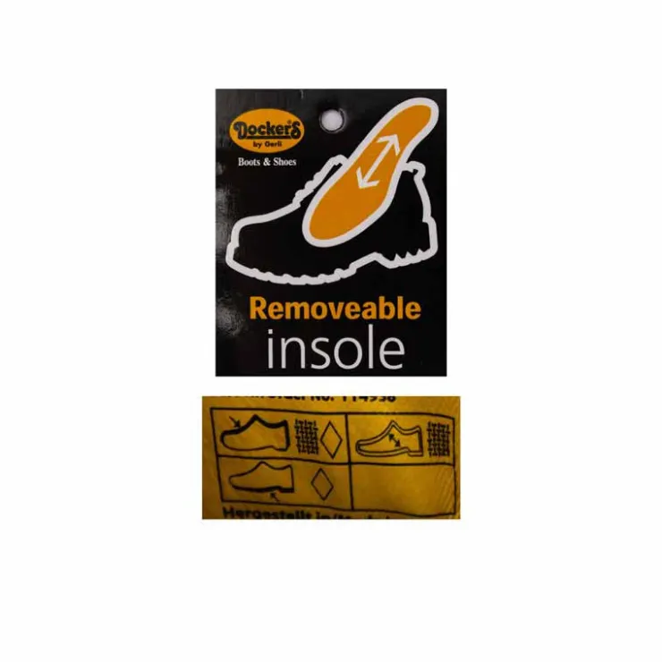 DOCKERS BY GERLI Baskets bateau en toile Homme GRIS Clearance