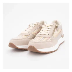 ROMIKA Baskets s à lacets effet tissé avec zip Femme BEIGE Discount