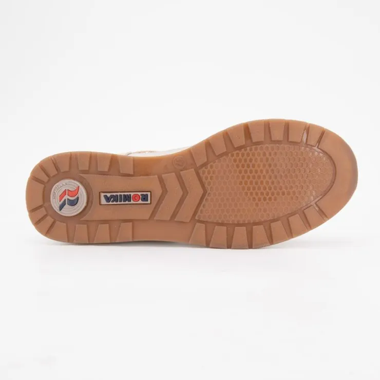 ROMIKA Baskets s à lacets effet tissé avec zip Femme BEIGE Discount