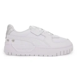 PUMA Baskets hes Cali Dream GL junior ornée de coeurs argentés Femme, Enfant BLANC Outlet