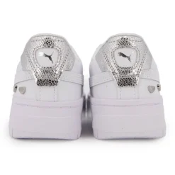 PUMA Baskets hes Cali Dream GL junior ornée de coeurs argentés Femme, Enfant BLANC Outlet