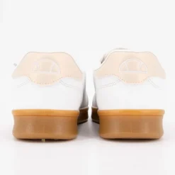 ELLESSE Baskets hes de couleur pêche à lacets semelle gomme Femme BLANC Outlet