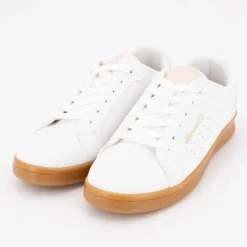 ELLESSE Baskets hes de couleur pêche à lacets semelle gomme Femme BLANC Outlet