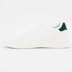 ELLESSE Baskets hes empiècement vert avec logo doré Femme BLANC Sale