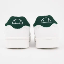 ELLESSE Baskets hes empiècement vert avec logo doré Femme BLANC Sale