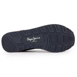 PEPE JEANS Baskets brit road bleu marine suédine avec lacets bleus Homme BLEU FONCE Best