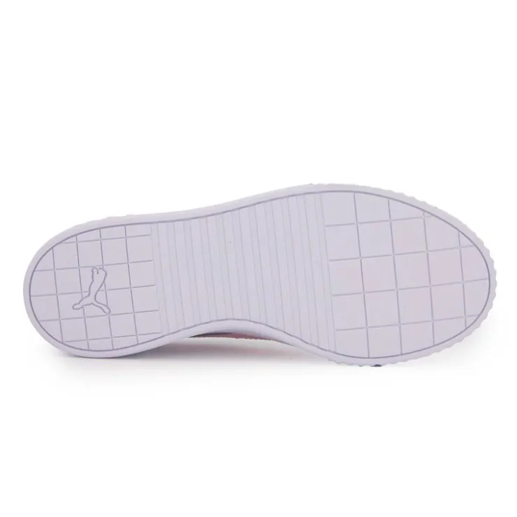 PUMA Baskets Carina Lift junior bandes roses Femme, Enfant BLANC Outlet