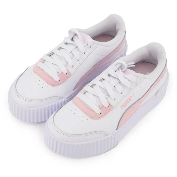 PUMA Baskets Carina Lift junior bandes roses Femme, Enfant BLANC Outlet