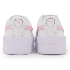 PUMA Baskets Carina Lift junior bandes roses Femme, Enfant BLANC Outlet
