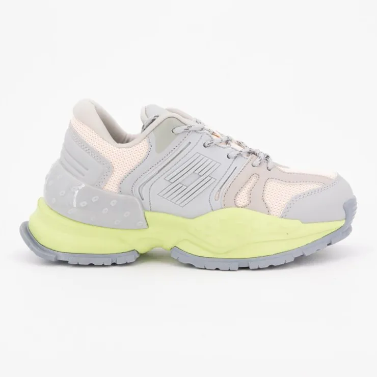 LOTTO Baskets chunky es thirty semelle vert pastel Femme GRIS