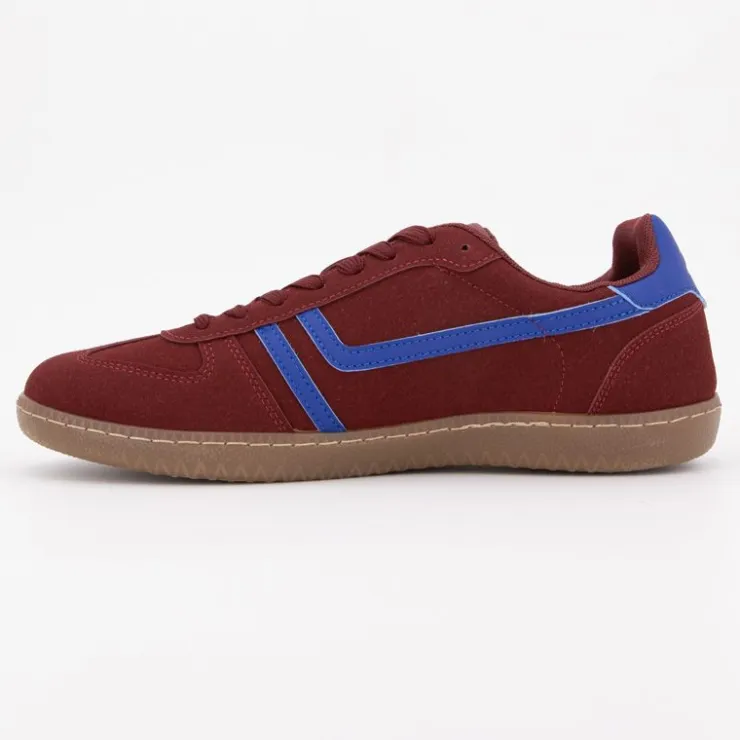 ELLESSE Baskets colorées basses semelle foncée avec lacets Homme BORDEAUX Online