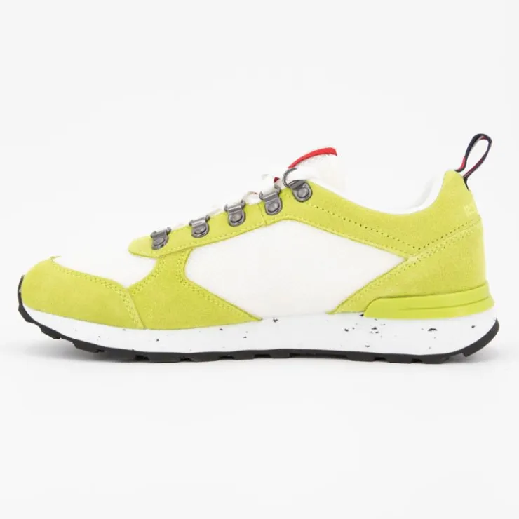 ROSSIGNOL Baskets cuir à lacets héritage semelle à motif Femme VERT Hot