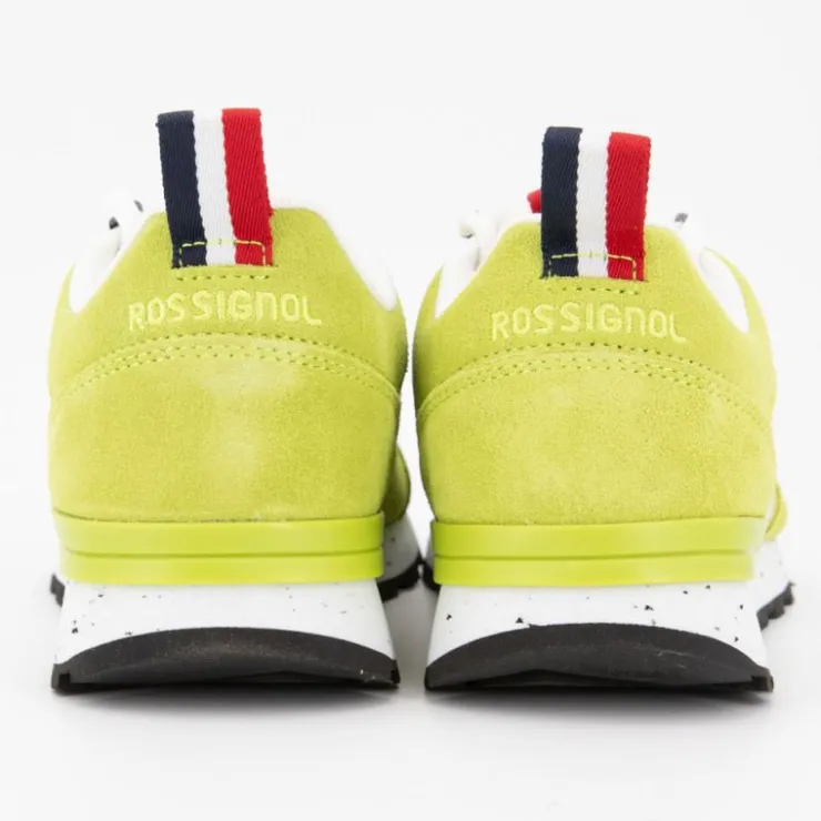 ROSSIGNOL Baskets cuir à lacets héritage semelle à motif Femme VERT Hot