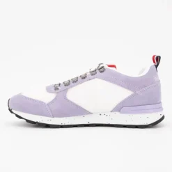 ROSSIGNOL Baskets cuir à lacets héritage semelle à motif Femme VIOLET CLAIR Outlet