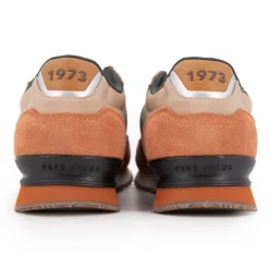 PEPE JEANS Baskets cuir london grade camel lacets beiges Homme MULTICOLORE Outlet