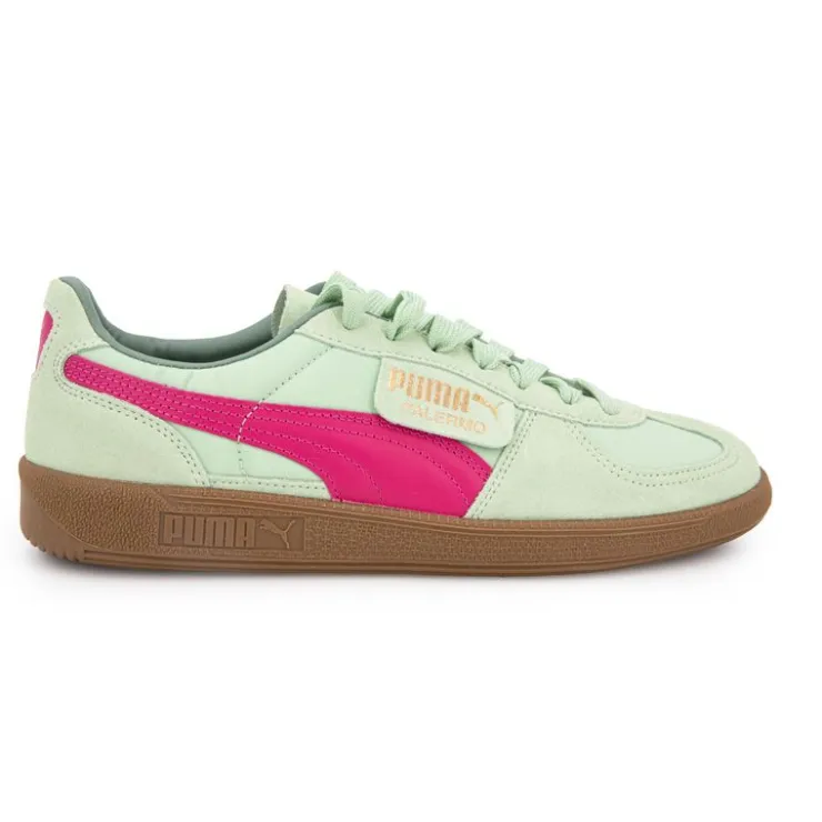 PUMA Baskets cuir Palermo Mixte VERT CLAIR Clearance