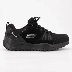SKECHERS Baskets de sport e en toile à lacets Homme NOIR Best
