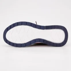 US POLO Baskets de sport souple à motif orange Femme BLEU FONCE Discount