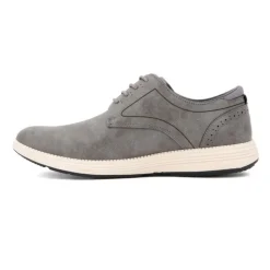 BURTON OF LONDON Baskets de ville à lacets semelle blanche Homme GRIS Clearance