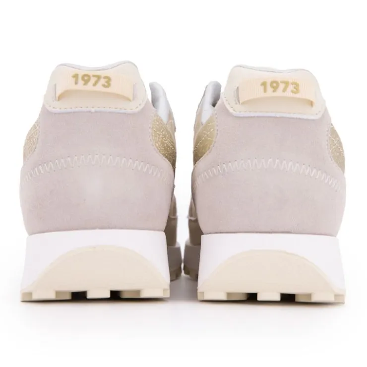 PEPE JEANS Baskets dean gold mauve semelle crantée Femme BLANC Outlet