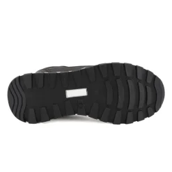 TOM TAILOR Baskets effet daim avec zips semelle blanche Homme NOIR Hot