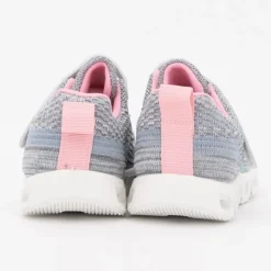 BURTON OF LONDON Baskets en toile à scratch euloge semelle design Enfant GRIS