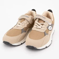 LOTTO Baskets en toile avec scratch à empiècements Enfant BEIGE Hot