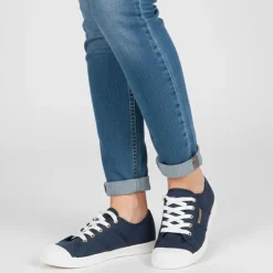 LES TROPEZIENNES PAR M.BELARBI Baskets en toile basses mode cloruni Femme BLEU FONCE Outlet