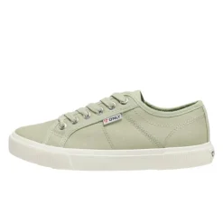 ONLY Baskets en toile nicola à lacets blancs Femme VERT CLAIR Hot