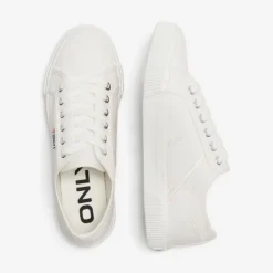 ONLY Baskets en toile nicola à lacets s Femme BLANC