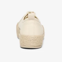 ONLY Baskets espadrilles en toile couleur unie Femme BEIGE Discount