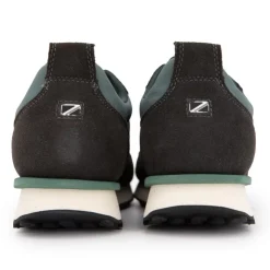 PEPE JEANS Baskets foster cuir évolution avec rayures Homme VERT Outlet