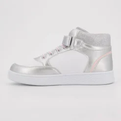 AMERICAN COLLEGE Baskets hautes à paillettes avec scratch Enfant ARGENT Outlet