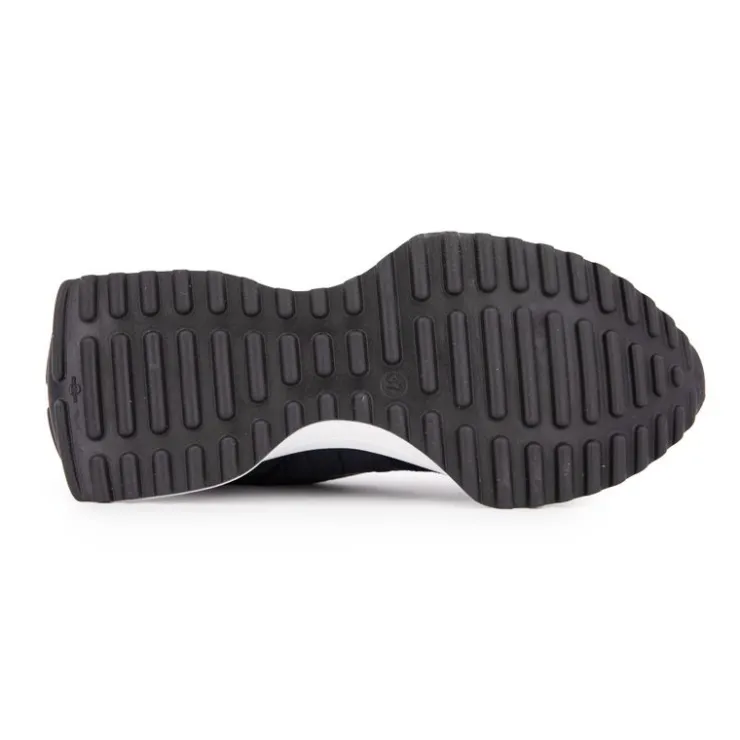 URBAN Baskets jean bleu marine en cuir Femme BLEU FONCE Outlet