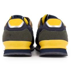 PEPE JEANS Baskets london class à scratch Enfant BLEU FONCE Hot